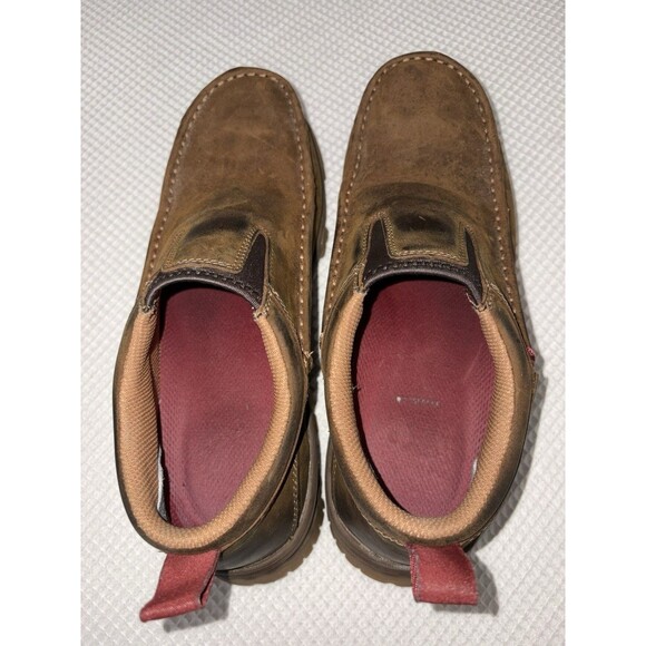 Twisted X Work Shoes Mens 8 Composite Safety Toe Leather Slip Moccasin MXCC003 main image 5